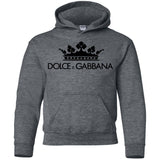 Dolce & Gabbana Crown D&G Logo Ringer Tee G185B Gildan Youth Pullover Hoodie