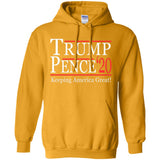 Trump pense keep America great 2020 G185 Gildan Pullover Hoodie 8 oz.