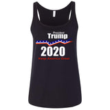 President Trump keep America great 2020 6488 Bella + Canvas Ladies' Relaxed Jersey Tank