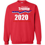 President Trump keep America great 2020 G180 Gildan Crewneck Pullover Sweatshirt  8 oz.
