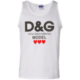 Dolce & Gabbana - Printed Cotton-jersey T-shirt - White G220 Gildan 100% Cotton Tank Top