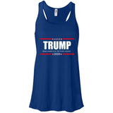 Trump Grab America  By the Pussy Again t shirt B8800 Bella + Canvas Flowy Racerback Tank