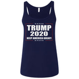 Donald Trump Keep America Great 2020 6488 Bella + Canvas Ladies' Relaxed Jersey Tank