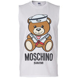 Moschino Man Azure T-Shirt Cotton G270 Gildan Men's Ultra Cotton Sleeveless T-Shirt
