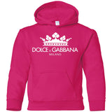 Dolce & Gabbana Men's Oversized Logo T-Shirt G185B Gildan Youth Pullover Hoodie