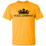 Dolce & Gabbana Crown D&G Logo Ringer Tee G200 Gildan Ultra Cotton T-Shirt