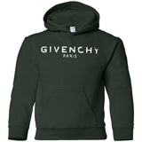 Givenchy Men's Destroyed Logo Graphic T-Shirt, Black, Men's G185B Gildan Youth Pullover Hoodie
