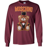 Moschino Circus Bear T-shirt Black - Black G240 Gildan LS Ultra Cotton T-Shirt
