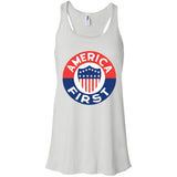 AMERICA FIRST! T shirt B8800 Bella + Canvas Flowy Racerback Tank