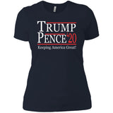 Trump pense keep America great 2020 NL3900 Next Level Ladies' Boyfriend T-Shirt