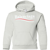 Balenciaga, Logo cotton T-shirt, Women, Black G185B Gildan Youth Pullover Hoodie