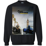FAST AND FURIOUS 9 HOBBS AND SHAW movie poster t shirt G180 Gildan Crewneck Pullover Sweatshirt  8 oz.