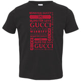 Gucci logomania print Red color gucci men's t shirt 3321 Rabbit Skins Toddler Jersey T-Shirt