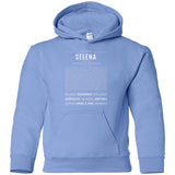 Selena  Classic Name Print t shirt G185B Gildan Youth Pullover Hoodie