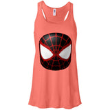 Spider man mask T Shirt B8800 Bella + Canvas Flowy Racerback Tank