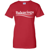 Balenciaga, Logo cotton T-shirt, Women, Black G200L Gildan Ladies' 100% Cotton T-Shirt