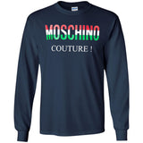 Moschino - Couture logo T-shirt - men - Cotton - 50 - Black G240 Gildan LS Ultra Cotton T-Shirt