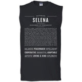 Selena  Classic Name Print t shirt G270 Gildan Men's Ultra Cotton Sleeveless T-Shirt
