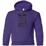Gucci logomania print gucci men's t shirt G185B Gildan Youth Pullover Hoodie