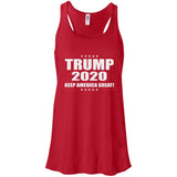 Donald Trump Keep America Great 2020 B8800 Bella + Canvas Flowy Racerback Tank