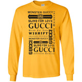 Gucci logomania print gucci men's t shirt G240 Gildan LS Ultra Cotton T-Shirt