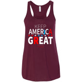 Keep American great 2020 B8800 Bella + Canvas Flowy Racerback Tank