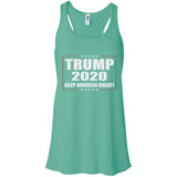 Donald Trump Keep America Great 2020 B8800 Bella + Canvas Flowy Racerback Tank