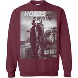 Hobbs & Shaw T-Shirt 2019 HOT Fast & Furious Presents Summer Men's Black S-5XL G180 Gildan Crewneck Pullover Sweatshirt  8 oz.