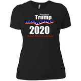 President Trump keep America great 2020 NL3900 Next Level Ladies' Boyfriend T-Shirt