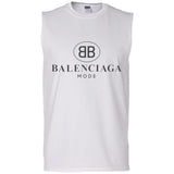 Balenciaga - Logo-print Cotton-jersey T-Shirt - White G270 Gildan Men's Ultra Cotton Sleeveless T-Shirt