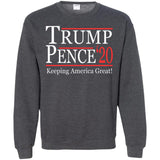 Trump pense keep America great 2020 G180 Gildan Crewneck Pullover Sweatshirt  8 oz.