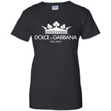 Dolce & Gabbana Men's Oversized Logo T-Shirt G200L Gildan Ladies' 100% Cotton T-Shirt