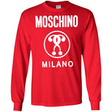 Moschino Kids - logo print T-shirt - kids - Cotton G240 Gildan LS Ultra Cotton T-Shirt