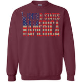 i'm American t shirt G180 Gildan Crewneck Pullover Sweatshirt  8 oz.