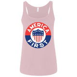 AMERICA FIRST! T shirt 6488 Bella + Canvas Ladies' Relaxed Jersey Tank