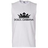 Dolce & Gabbana Crown D&G Logo Ringer Tee G270 Gildan Men's Ultra Cotton Sleeveless T-Shirt