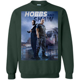 Hobbs & Shaw T-Shirt 2019 HOT Fast & Furious Presents Summer Men's Black And White S-5XL G180 Gildan Crewneck Pullover Sweatshirt  8 oz.