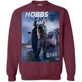 Hobbs & Shaw T-Shirt 2019 HOT Fast & Furious Presents Summer Men's Black And White S-5XL G180 Gildan Crewneck Pullover Sweatshirt  8 oz.