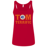 Tom Terrific Patriots t shirt 6488 Bella + Canvas Ladies' Relaxed Jersey Tank