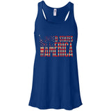 i'm American t shirt B8800 Bella + Canvas Flowy Racerback Tank