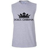 Dolce & Gabbana Crown D&G Logo Ringer Tee G270 Gildan Men's Ultra Cotton Sleeveless T-Shirt