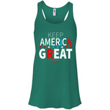 Keep American great 2020 B8800 Bella + Canvas Flowy Racerback Tank
