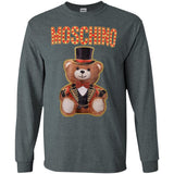 Moschino Circus Bear T-shirt Black - Black G240 Gildan LS Ultra Cotton T-Shirt