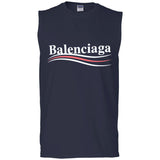 Balenciaga, Logo cotton T-shirt, Women, Black G270 Gildan Men's Ultra Cotton Sleeveless T-Shirt