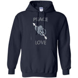 Love Moschino Man Black T-Shirt Cotton, Elastane G185 Gildan Pullover Hoodie 8 oz.