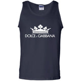 Dolce & Gabbana Black Crown Tee G220 Gildan 100% Cotton Tank Top
