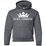 Dolce & Gabbana Black Crown Tee G185B Gildan Youth Pullover Hoodie