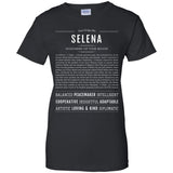 Selena  Classic Name Print t shirt G200L Gildan Ladies' 100% Cotton T-Shirt
