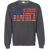 i'm American t shirt G180 Gildan Crewneck Pullover Sweatshirt  8 oz.