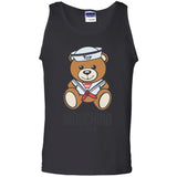 Moschino Man Azure T-Shirt Cotton G220 Gildan 100% Cotton Tank Top